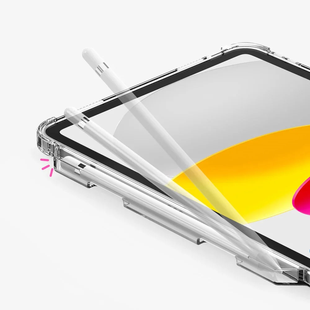 Araree Flexield Case For iPad 10.9 - 10th Gen. With Stand And Pen Holder - Clear - Tashqila Araree Flexield Case For iPad 10.9 - 10th Gen. With Stand And Pen Holder - Clear - Tashqila